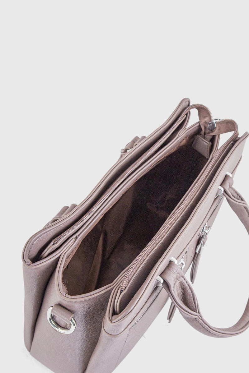 Top Handle Hand Bags BH0106-Brown