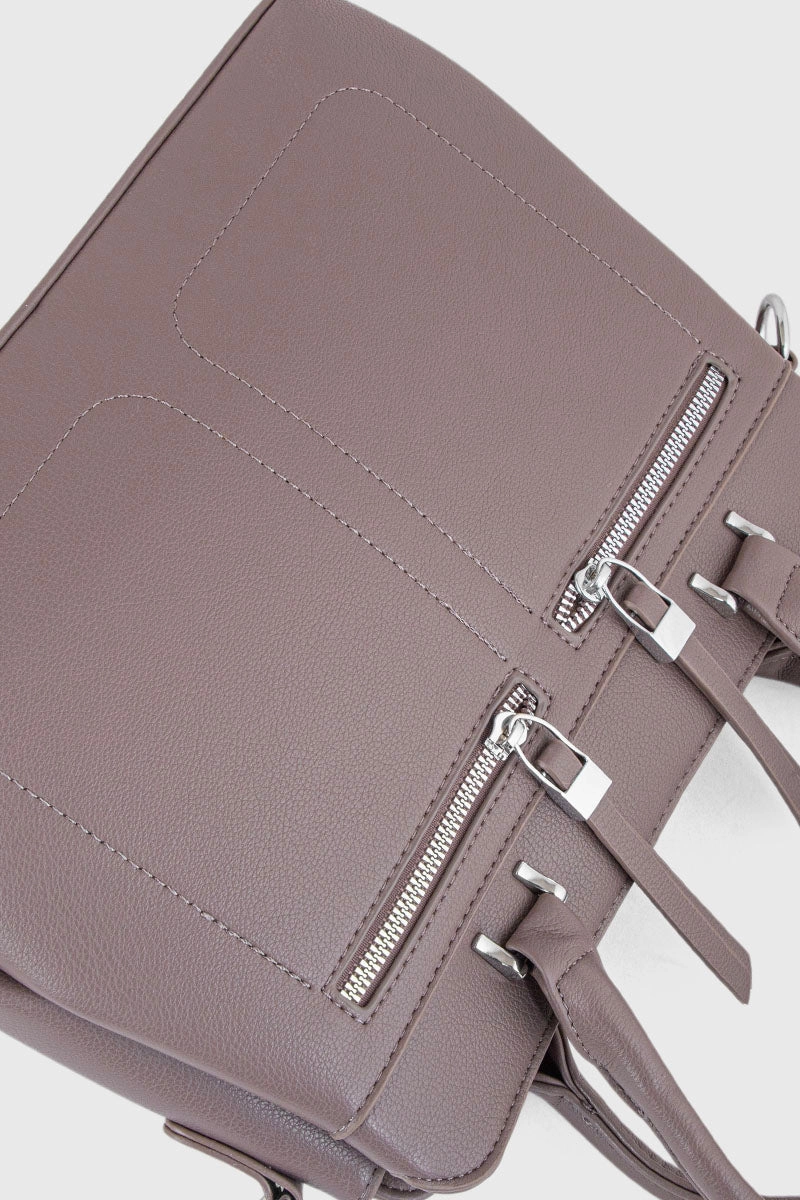 Top Handle Hand Bags BH0106-Brown