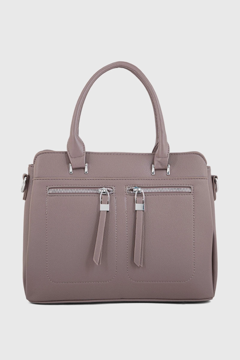 Top Handle Hand Bags BH0106-Brown