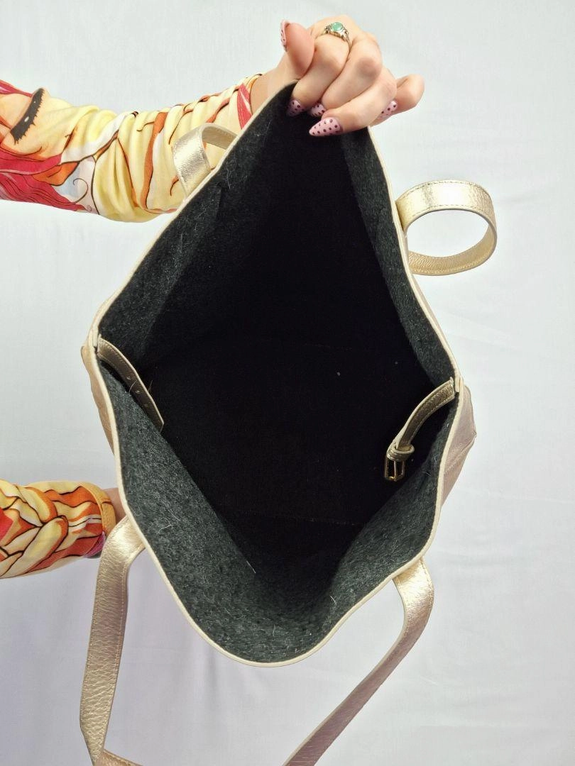 Tory Burch Gold Fashionable Tote Bag
