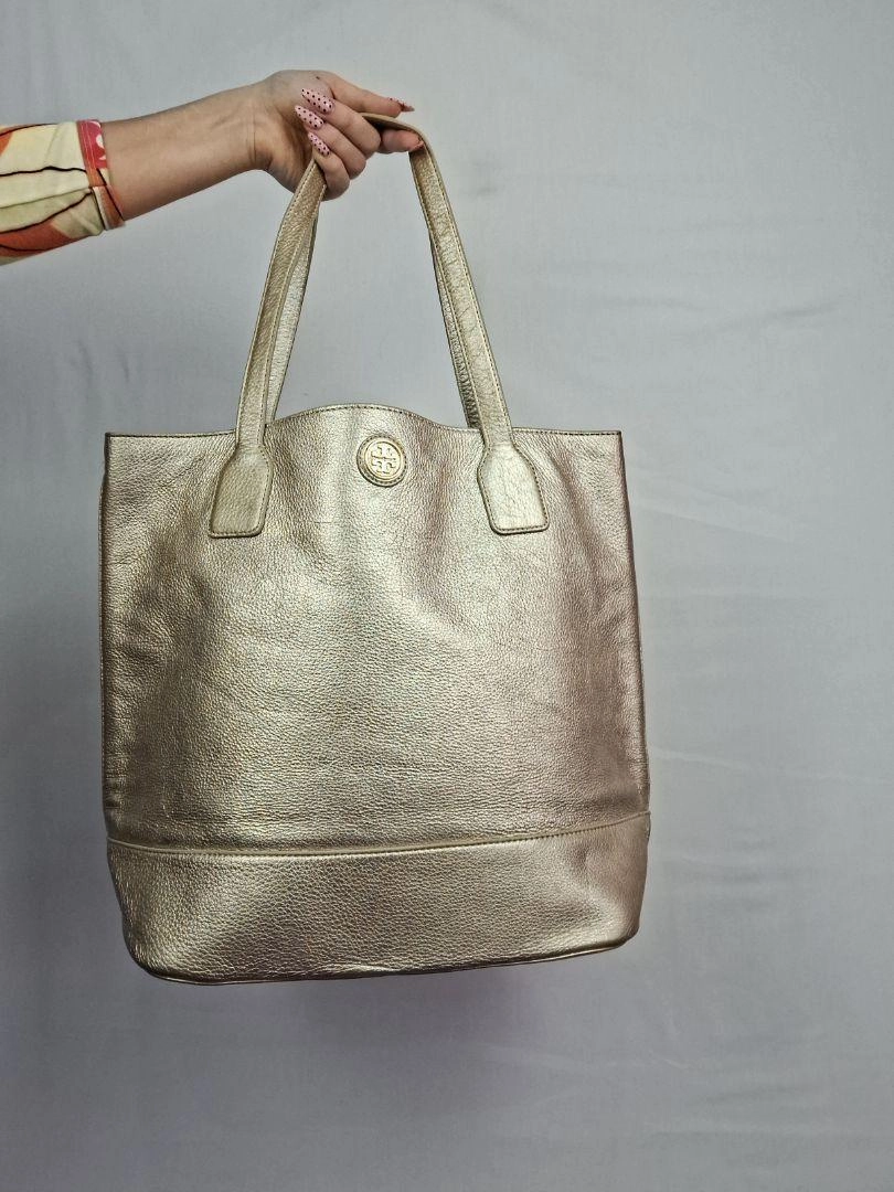 Tory Burch Gold Fashionable Tote Bag