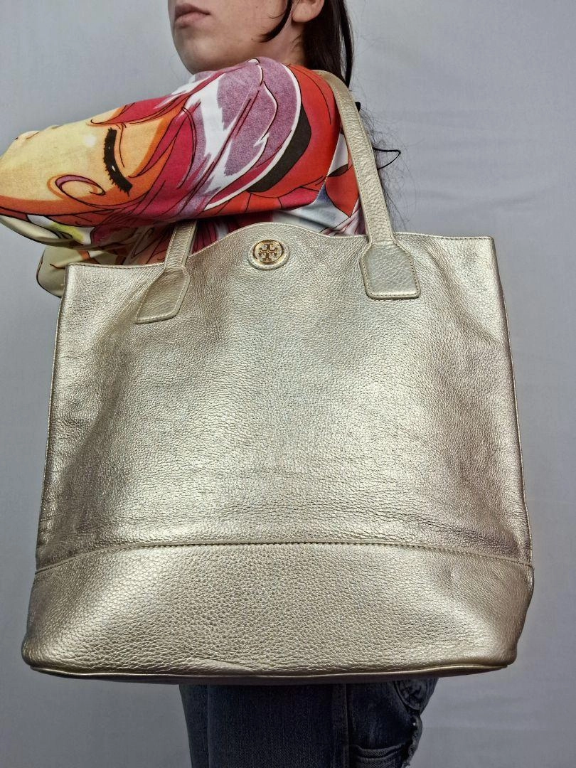 Tory Burch Gold Fashionable Tote Bag