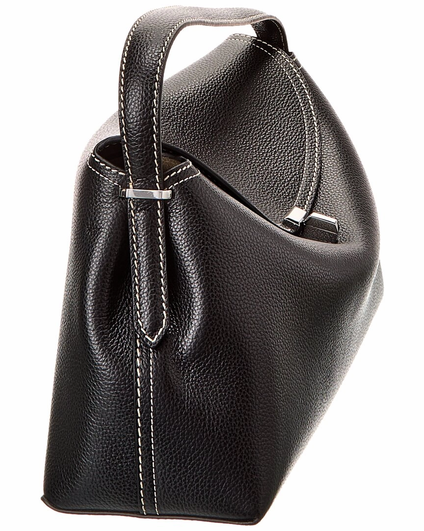 TOTEME T-Lock Top Handle Leather Satchel