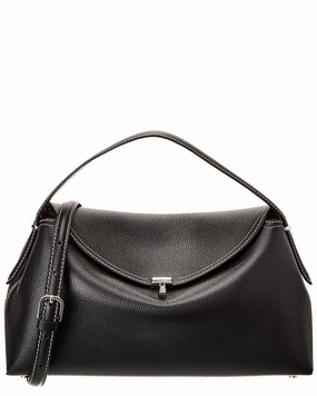 TOTEME T-Lock Top Handle Leather Satchel