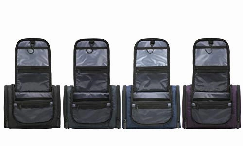 Travelers Club 11" Toiletry Kit Travel Accessory, Charcoal, 11 Inch