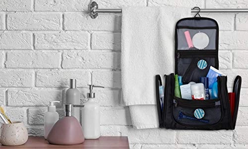 Travelers Club 11" Toiletry Kit Travel Accessory, Charcoal, 11 Inch