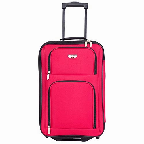 Travelers Club Genova Expandable Luggage Set, Red, 3 Piece