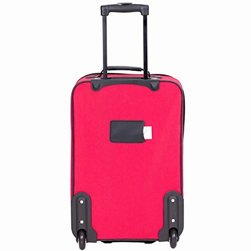 Travelers Club Genova Expandable Luggage Set, Red, 3 Piece