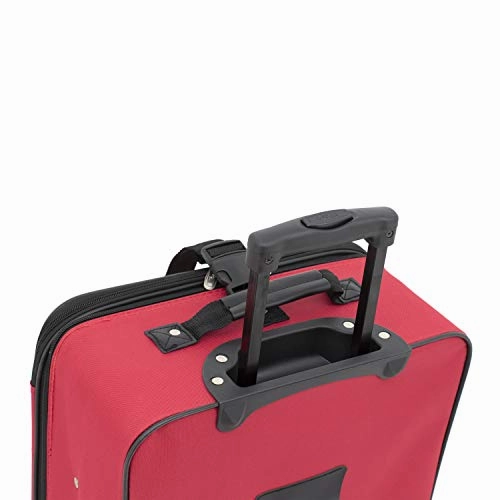 Travelers Club Genova Expandable Luggage Set, Red, 3 Piece