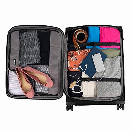 Travelpro Tourlite 2-Piece Set: 21, 25-Inch Spinners And Travel Pillow (Black)