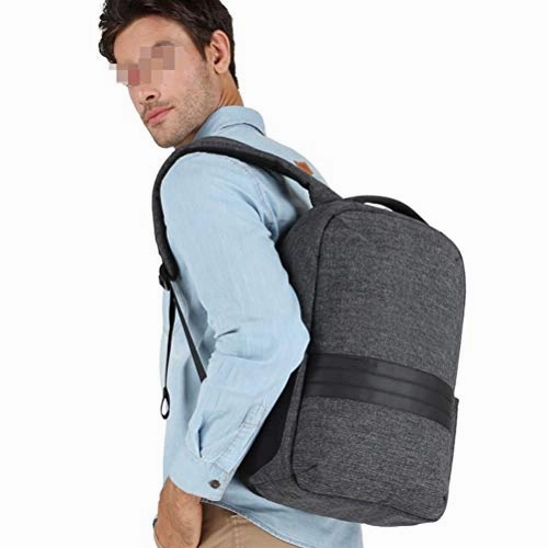 TRE Business Laptop Backpack Water Resistant Anti-Theft College Backpack with USB Charging Port Computer Backpacks for Women Men, Casual Hiking Travel Daypack (Color : Gray)