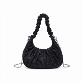 Trina Crossbody Chain Strap Bag In Black