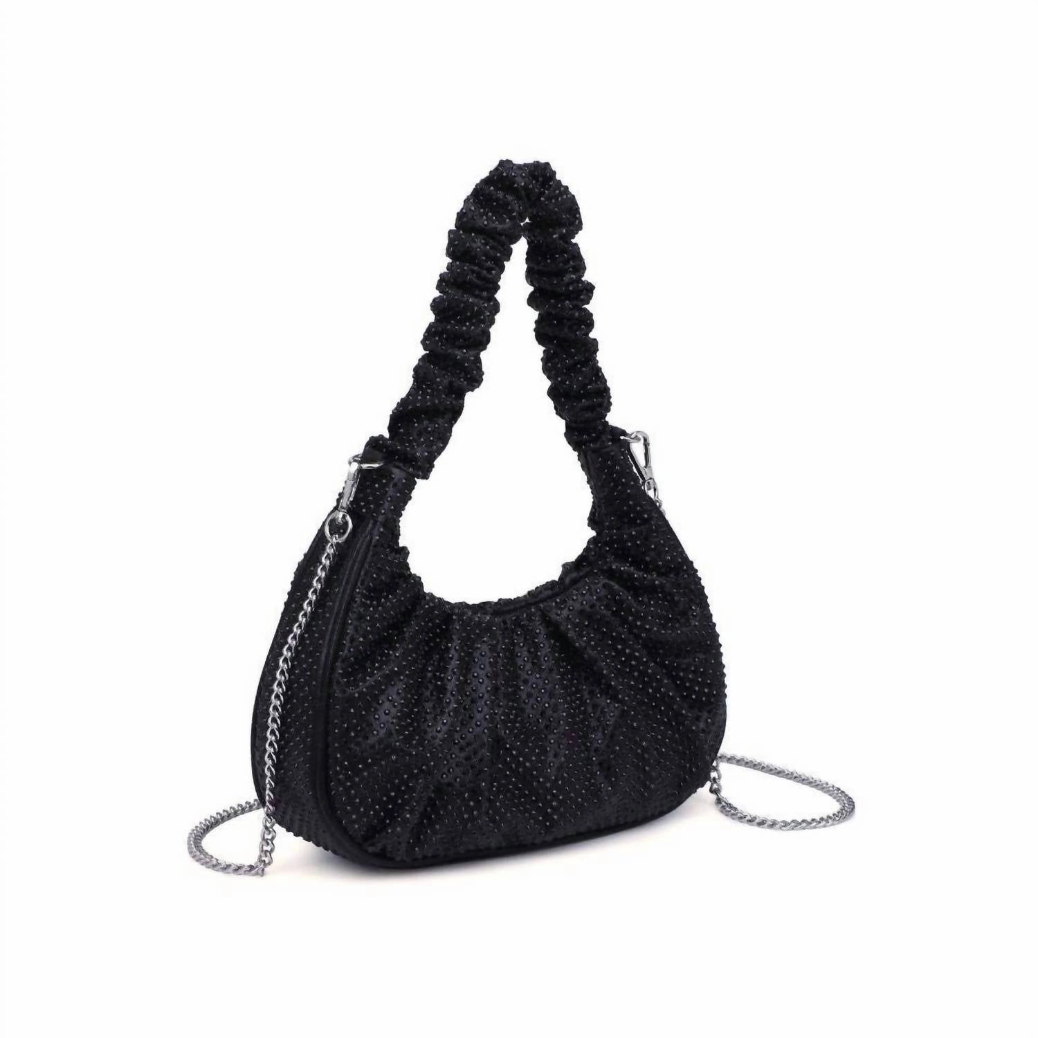 Trina Crossbody Chain Strap Bag In Black