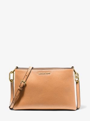 Trisha Medium Pebbled Leather Crossbody Bag