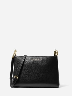 Trisha Medium Pebbled Leather Crossbody Bag