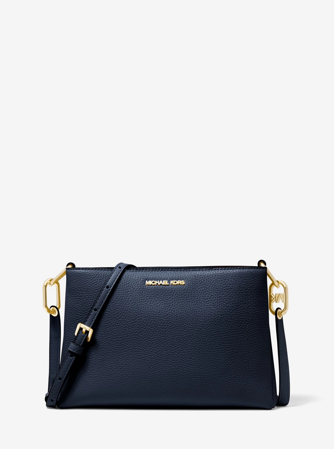 Trisha Medium Pebbled Leather Crossbody Bag