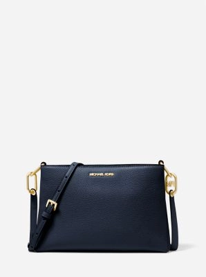 Trisha Medium Pebbled Leather Crossbody Bag