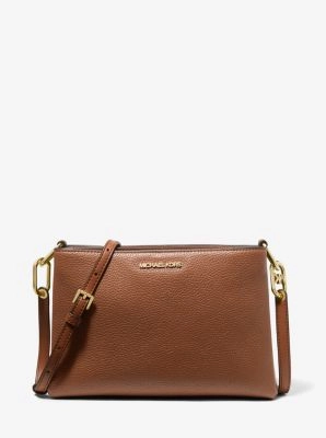 Trisha Medium Pebbled Leather Crossbody Bag