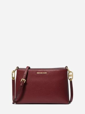 Trisha Medium Pebbled Leather Crossbody Bag