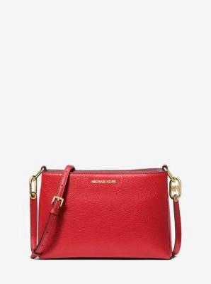Trisha Medium Pebbled Leather Crossbody Bag