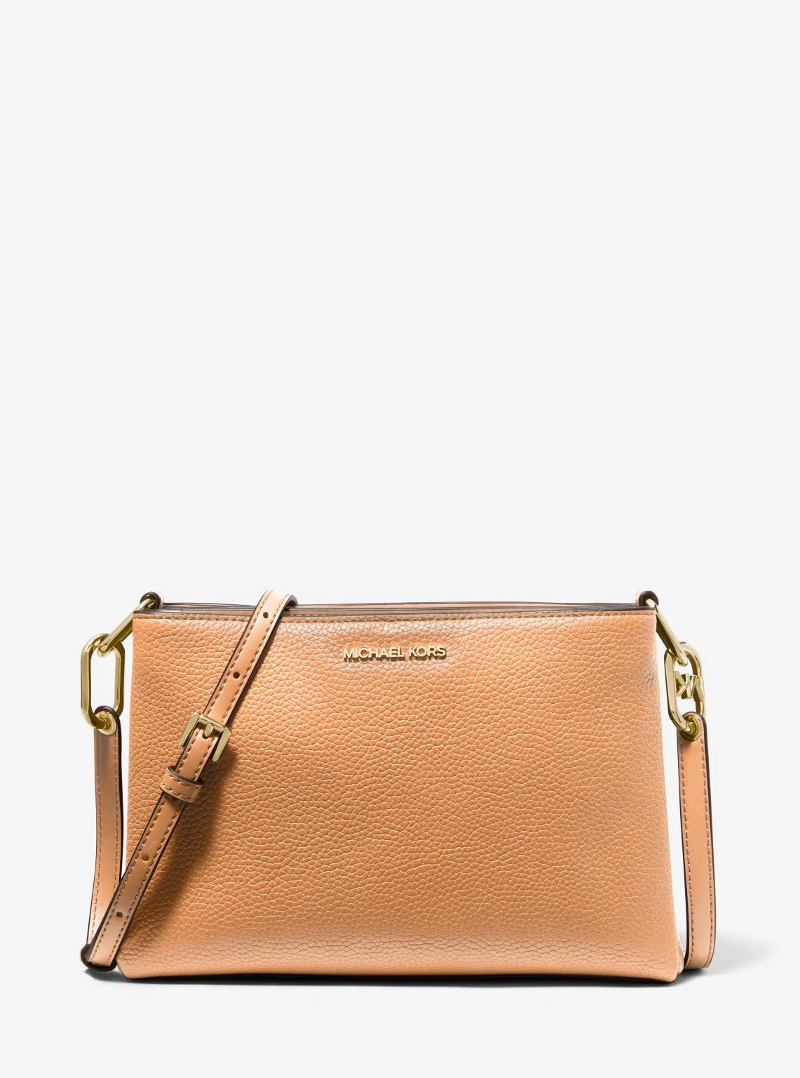 Trisha Medium Pebbled Leather Crossbody Bag