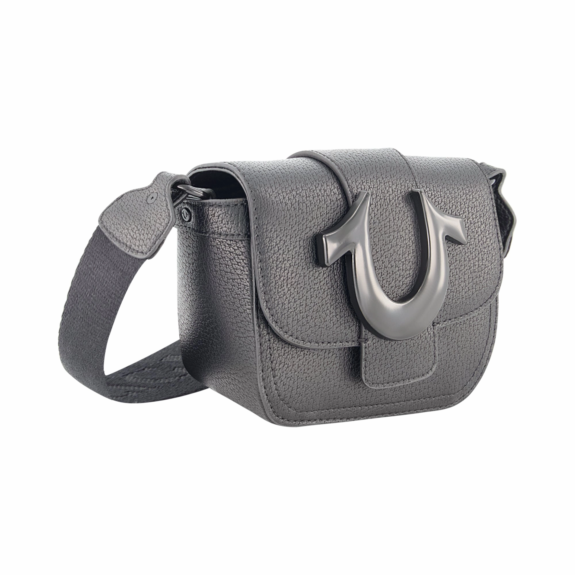 True Religion Mini Flap Dark Hardware Crossbody