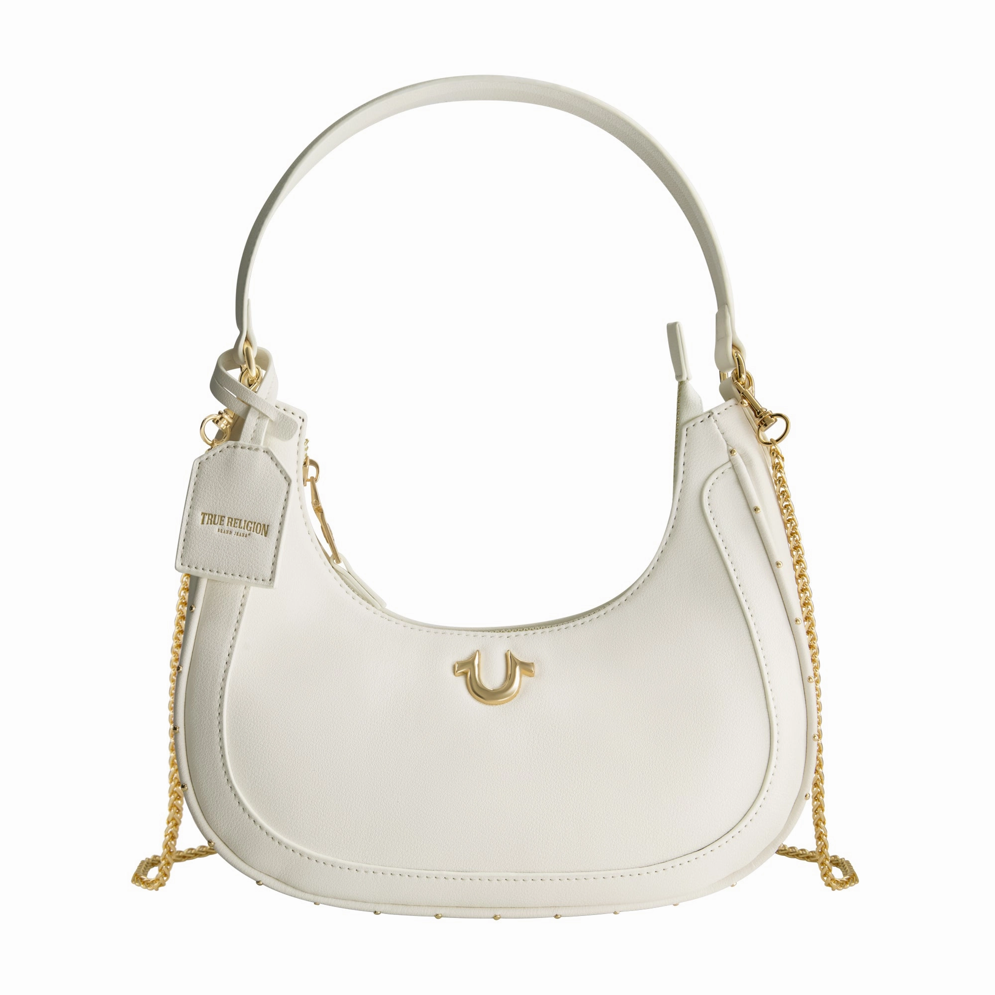 True Religion Zip Top Crescent Hobo Bag
