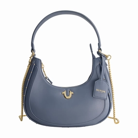 True Religion Zip Top Crescent Hobo Bag