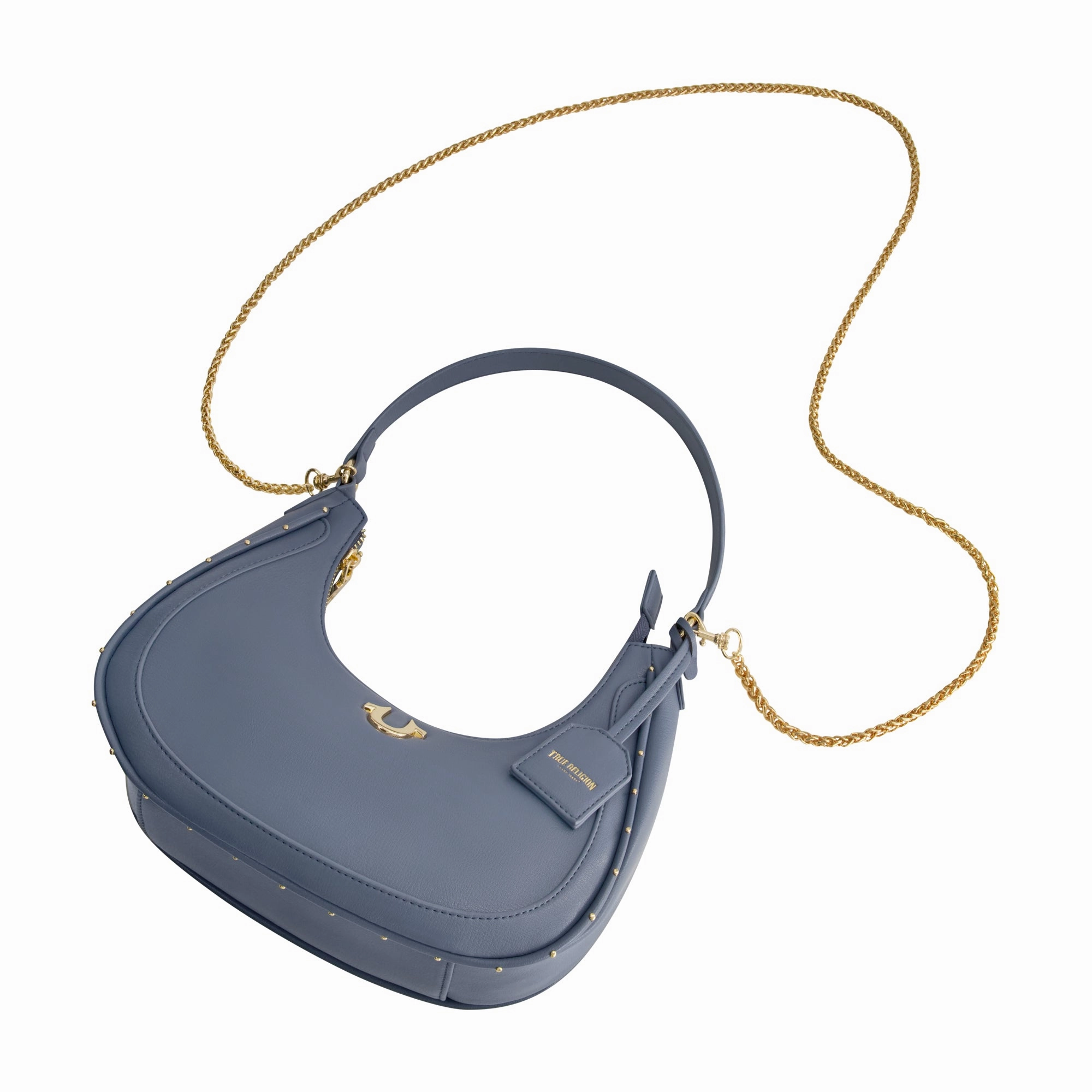 True Religion Zip Top Crescent Hobo Bag