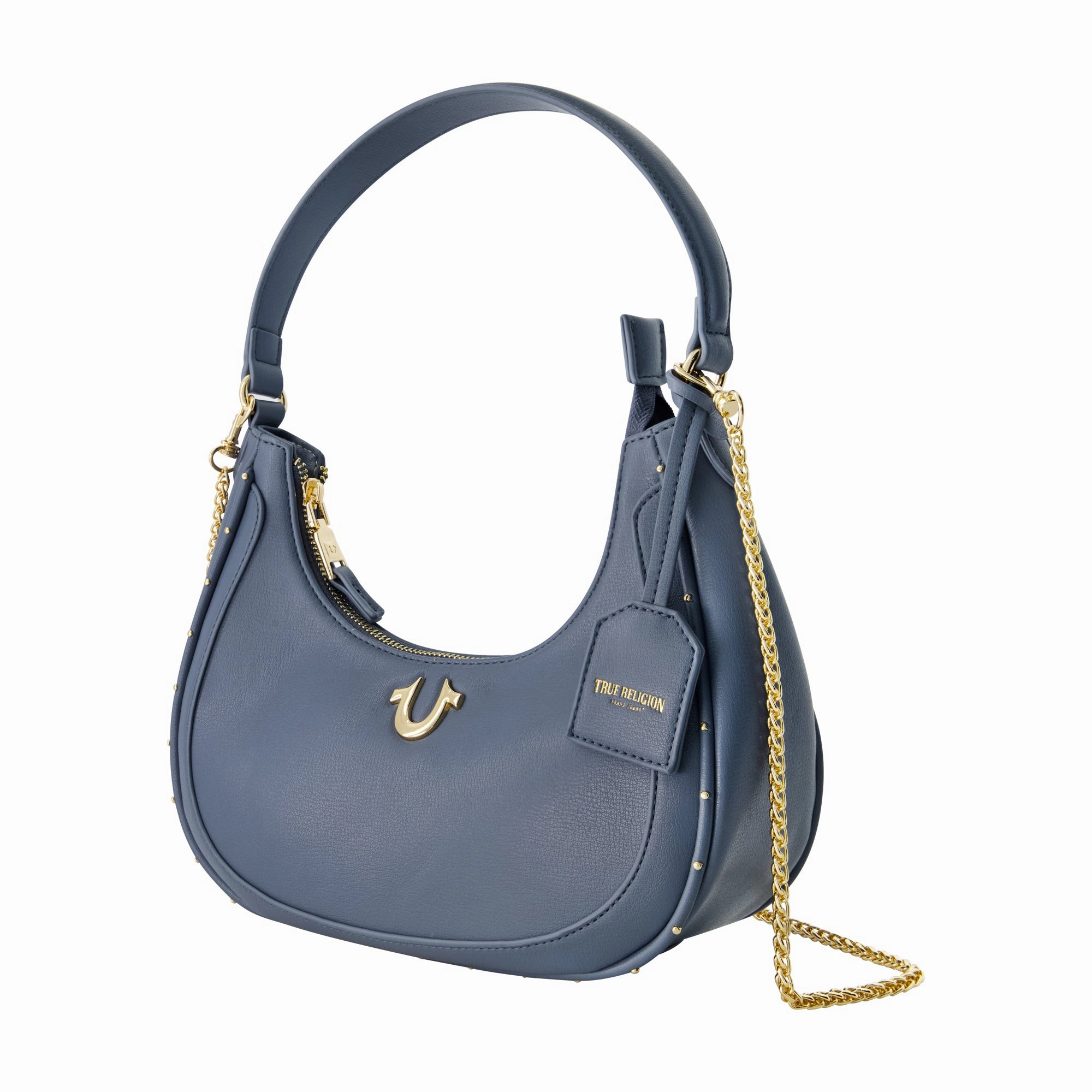 True Religion Zip Top Crescent Hobo Bag