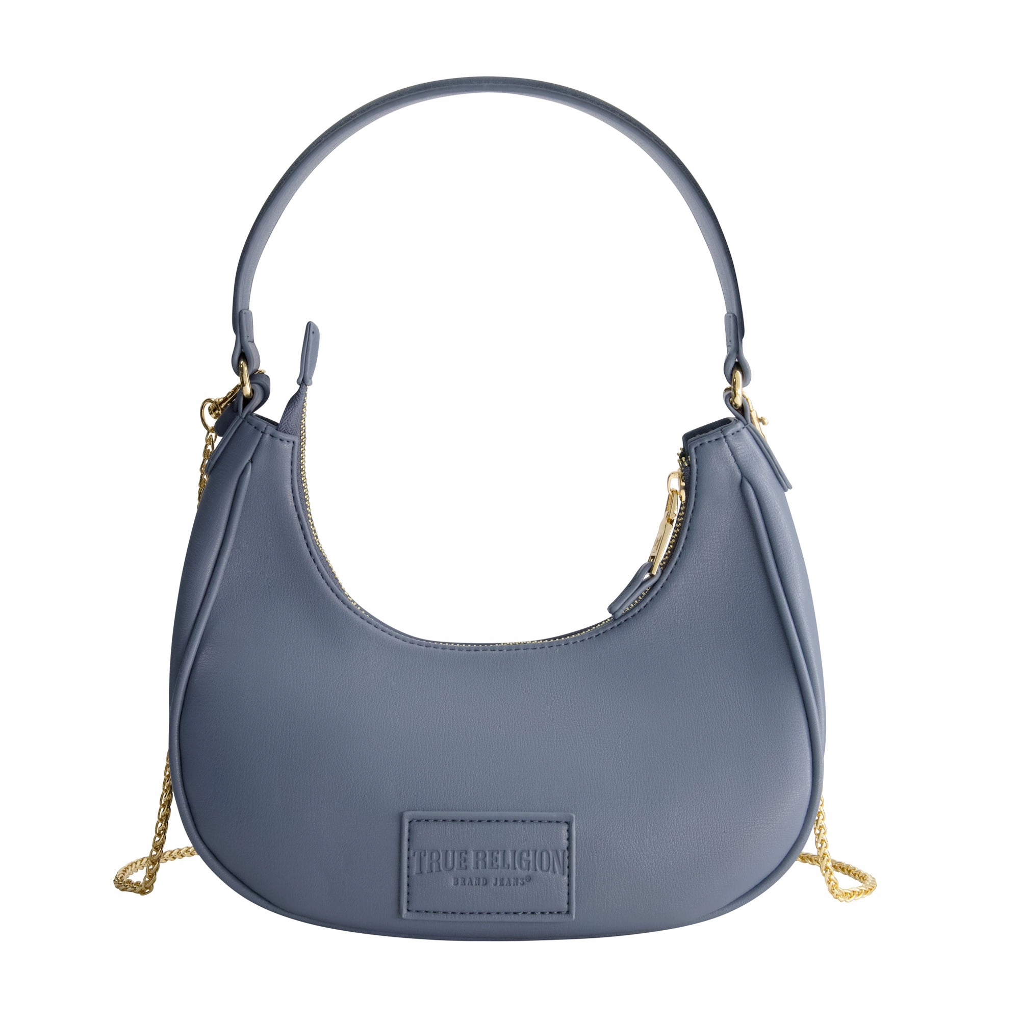 True Religion Zip Top Crescent Hobo Bag