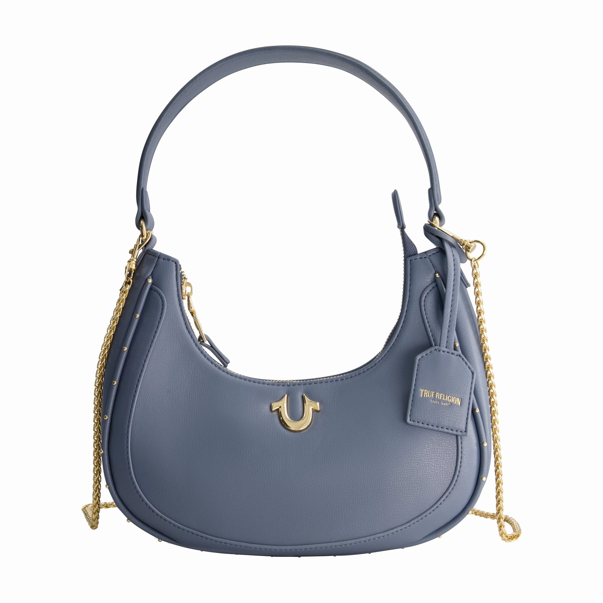 True Religion Zip Top Crescent Hobo Bag