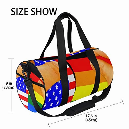 Trump May Not Be Anti-GayTravel Duffle Bag Sports Luggage with Backpack Tote Gym Bag for Man and Women