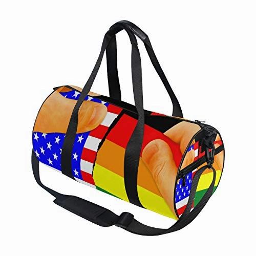 Trump May Not Be Anti-GayTravel Duffle Bag Sports Luggage with Backpack Tote Gym Bag for Man and Women