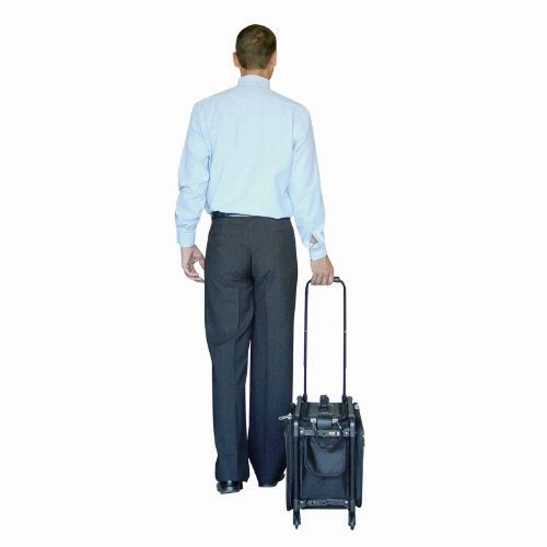 Tutto 17-Inch Small Office On Wheels For Laptop, Black (4217Bcc)