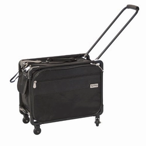 Tutto 17-Inch Small Office On Wheels For Laptop, Black (4217Bcc)
