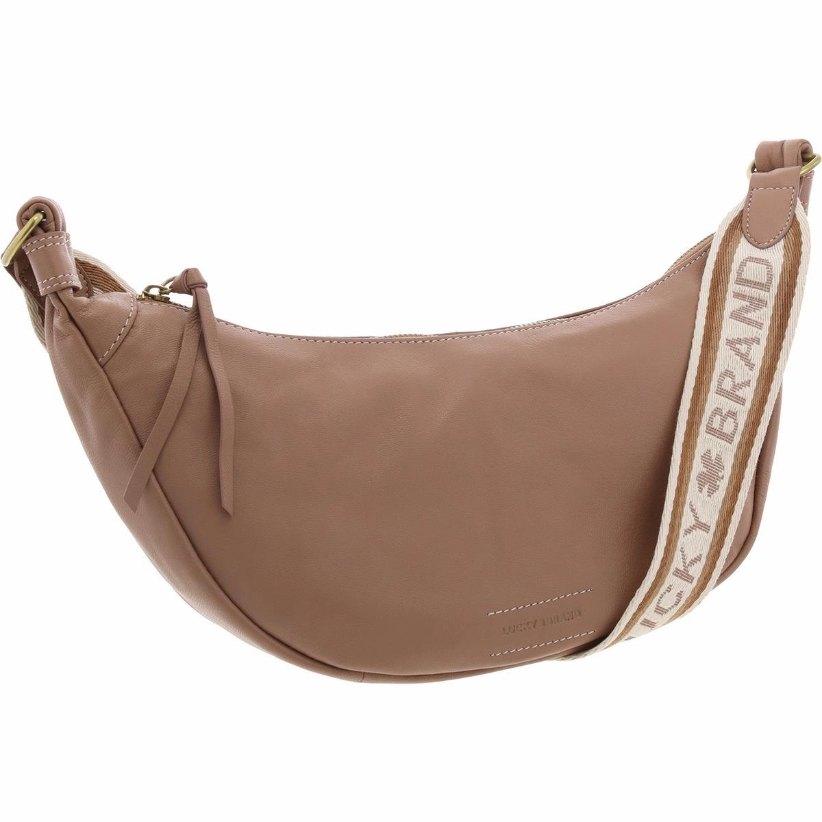Tyra Womens Embossed Leather Crossbody Handbag