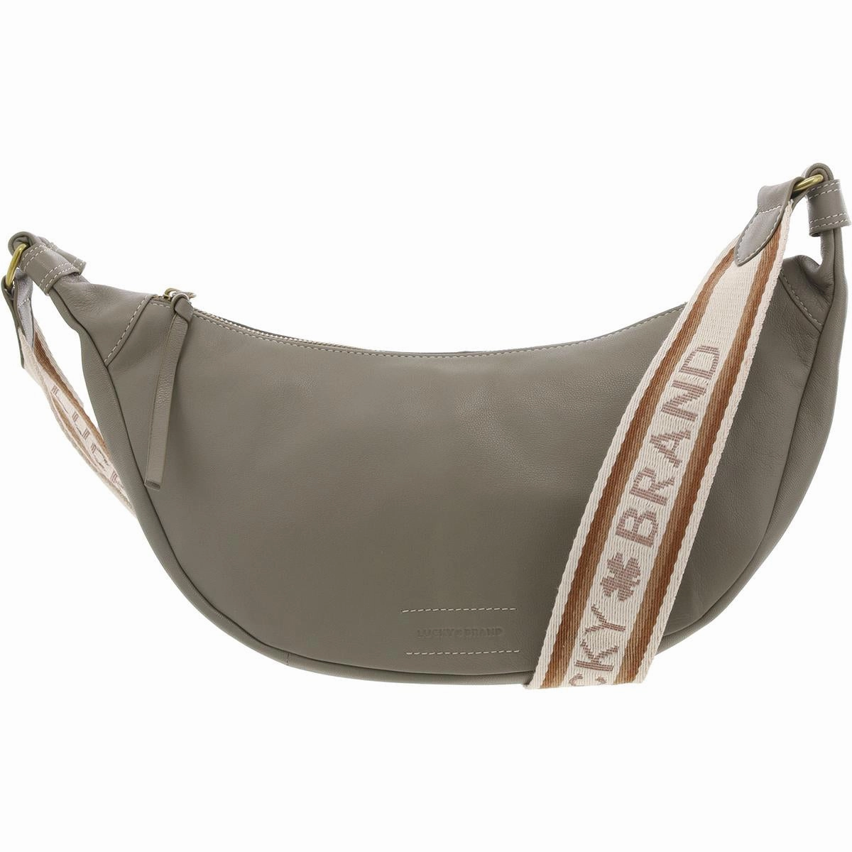 Tyra Womens Embossed Leather Crossbody Handbag
