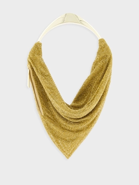 Ursolina Gold Crystal Mesh Bag