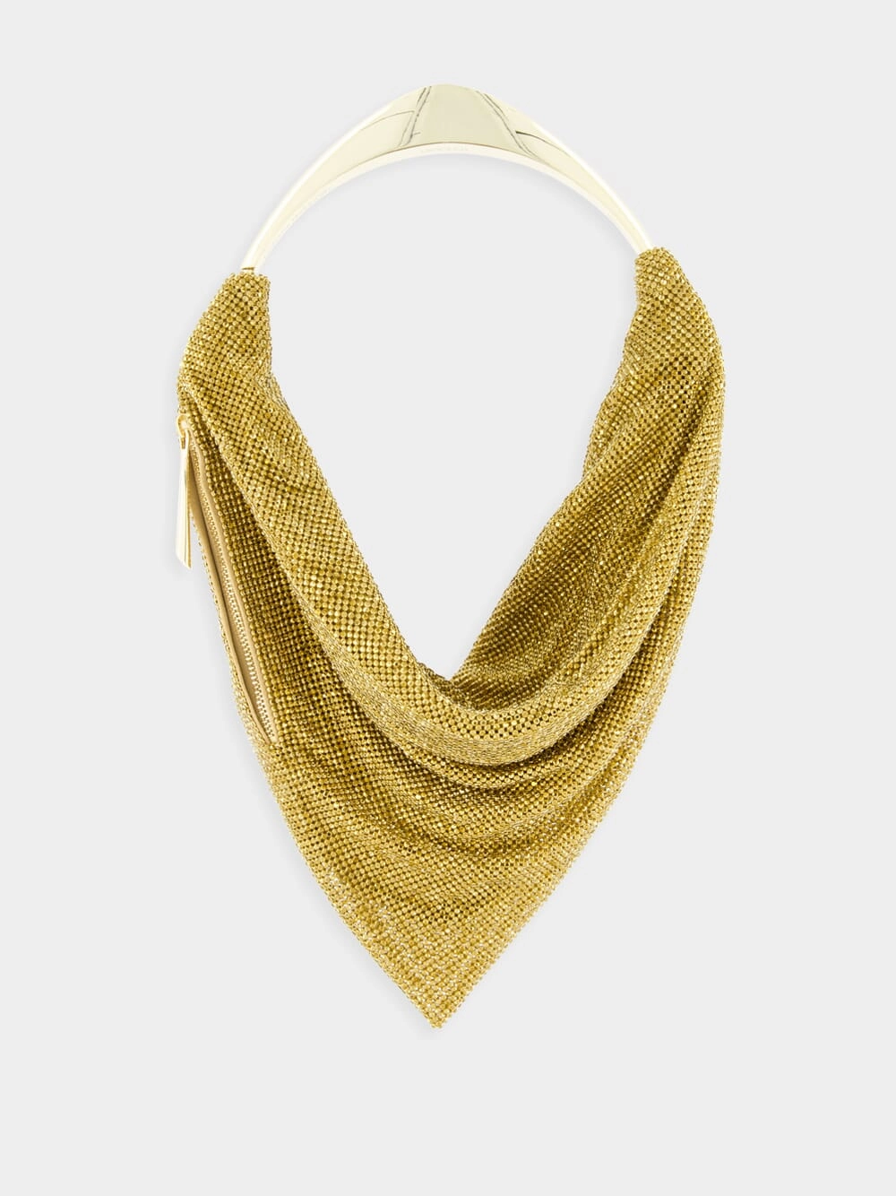 Ursolina Gold Crystal Mesh Bag