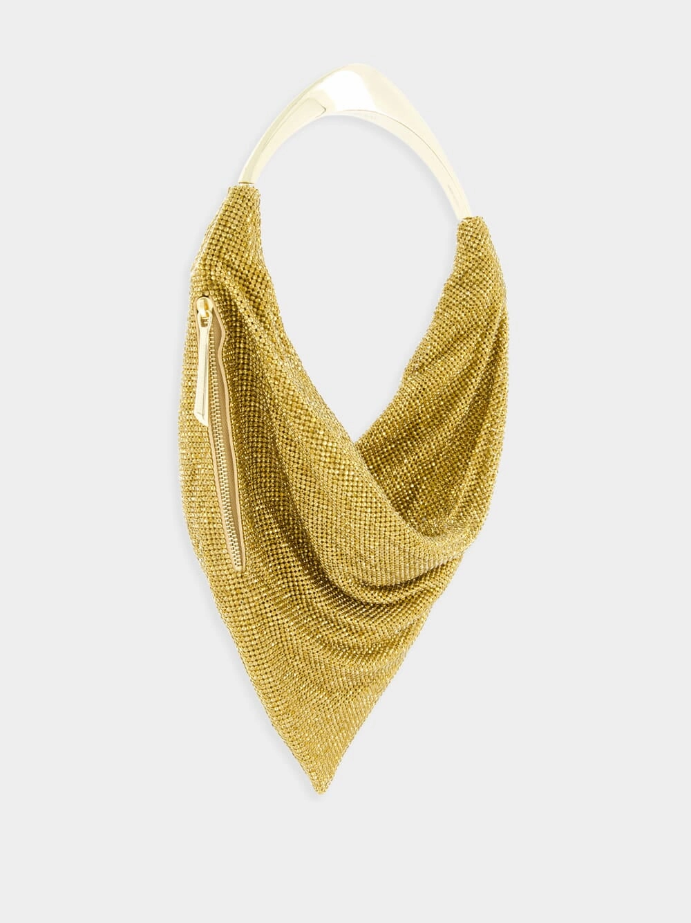 Ursolina Gold Crystal Mesh Bag