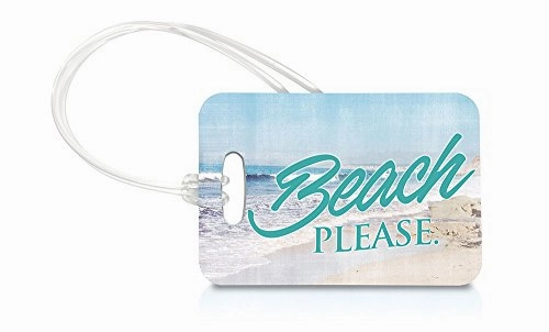 Vacation (Beach Please) Luggage Tag And Zipper Pull