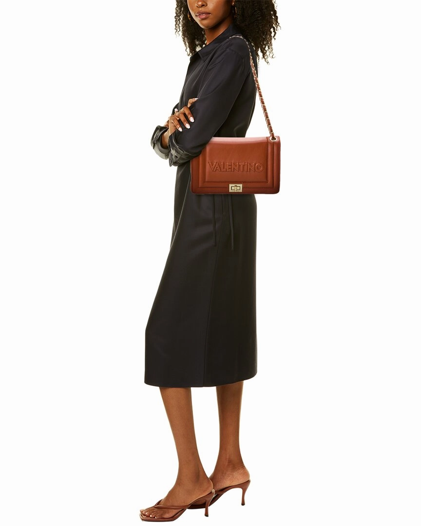 Valentino by Mario Valentino Alice Embossed Leather Shoulder Bag