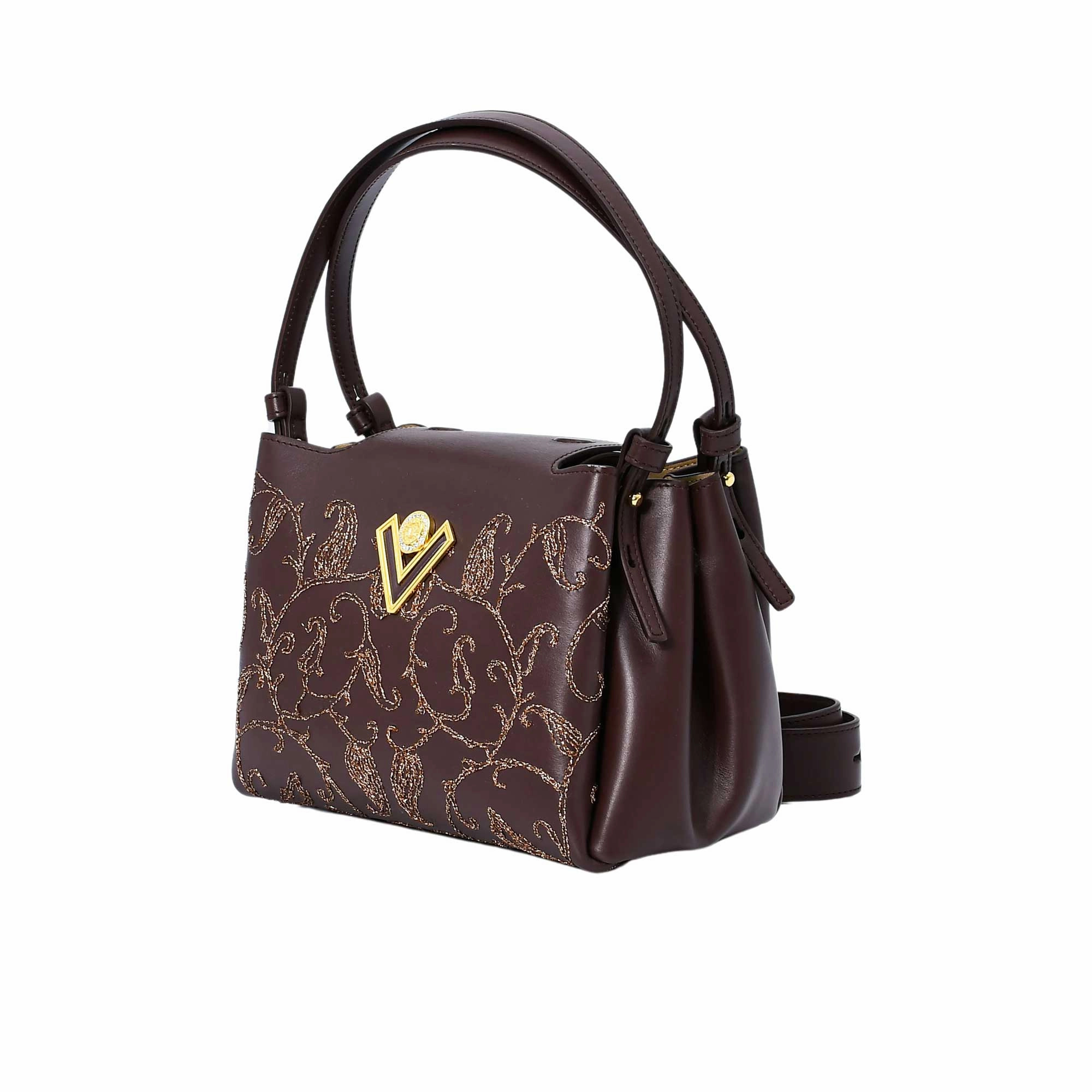 Valentino Orlandi Women's Embossed Leather Hand Bag