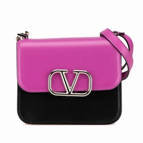Valentino pink Leather Handbag Shoulder Bag (Pre-Owned)