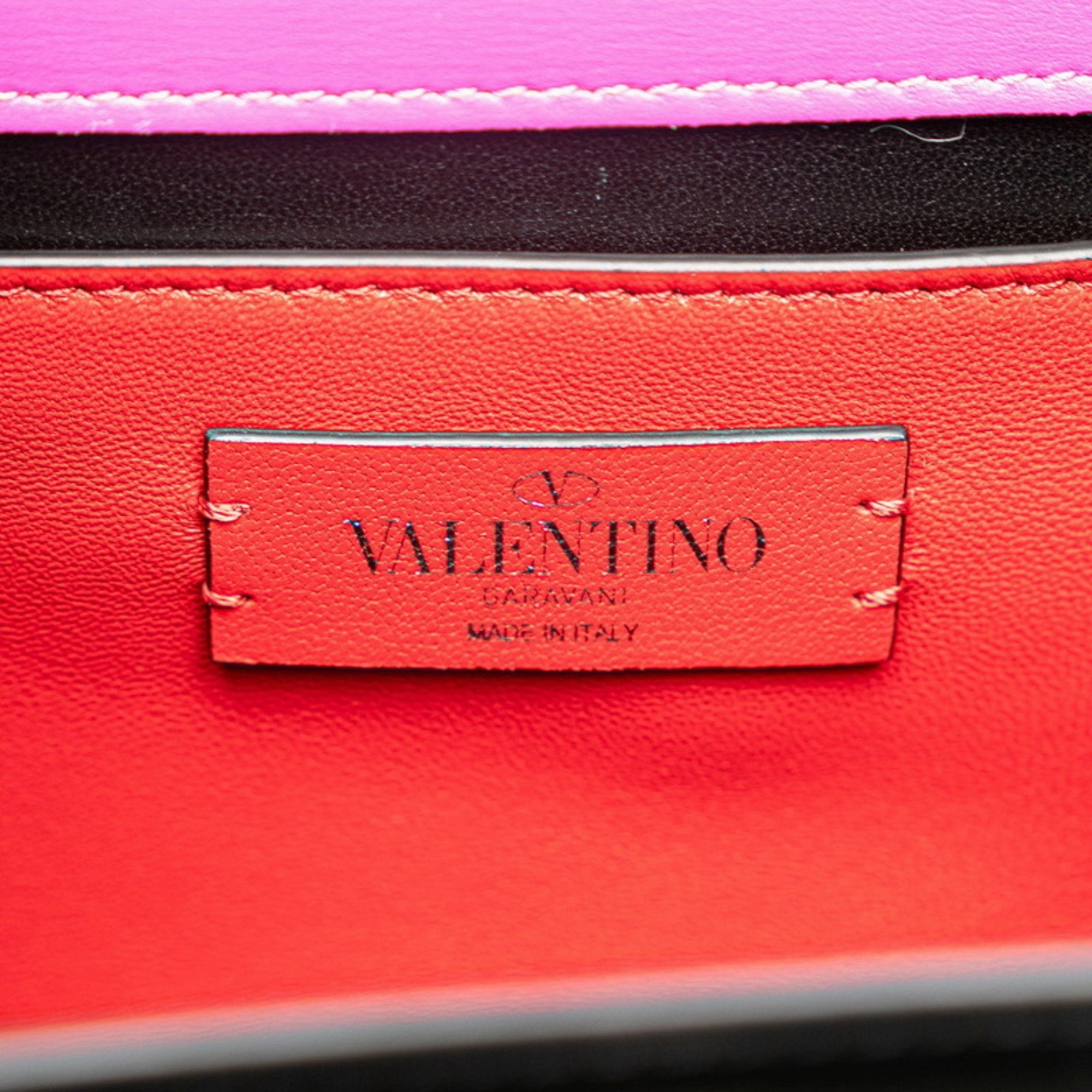 Valentino pink Leather Handbag Shoulder Bag (Pre-Owned)