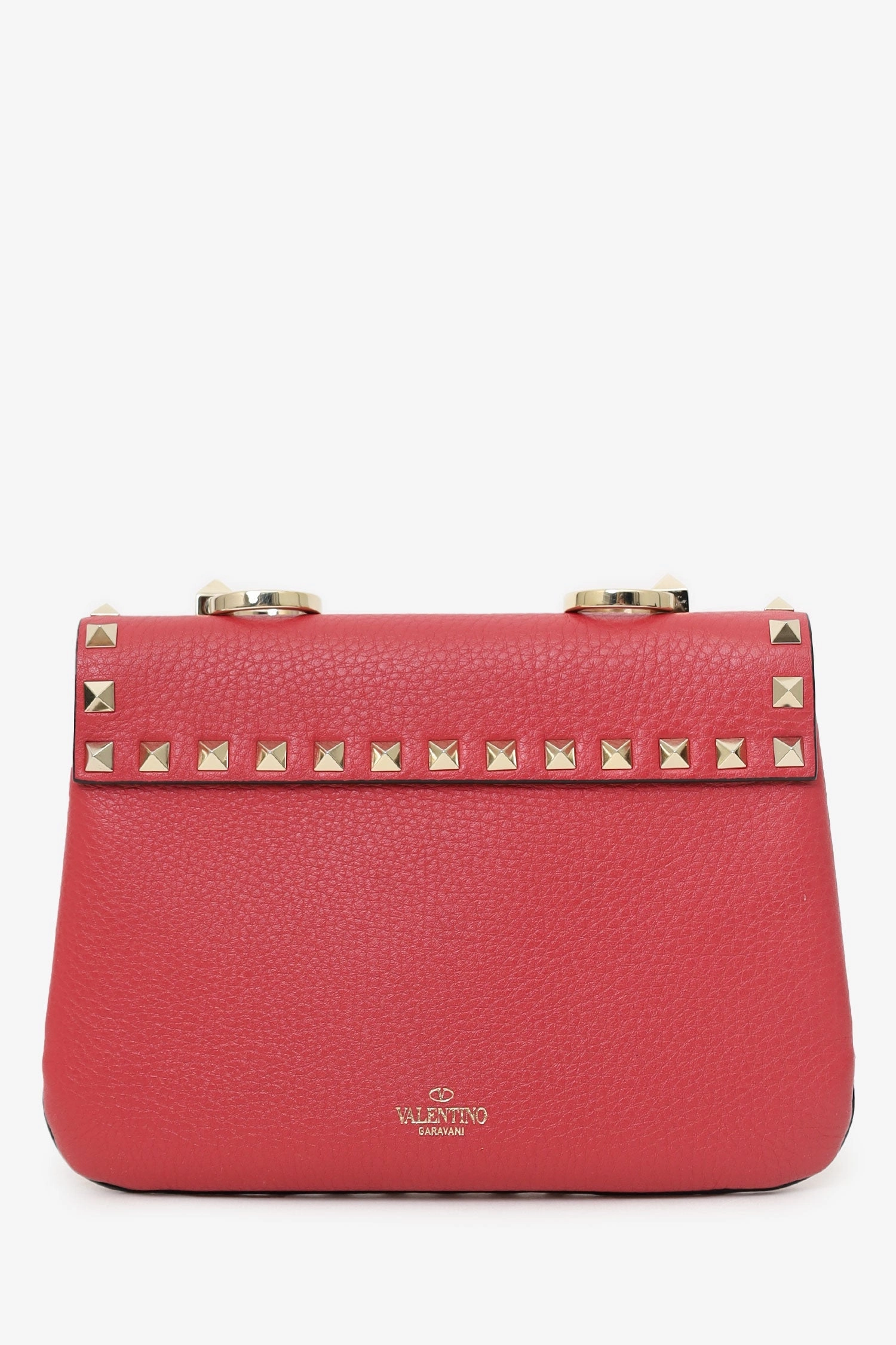 Valentino Red Leather Rockstud Crossbody