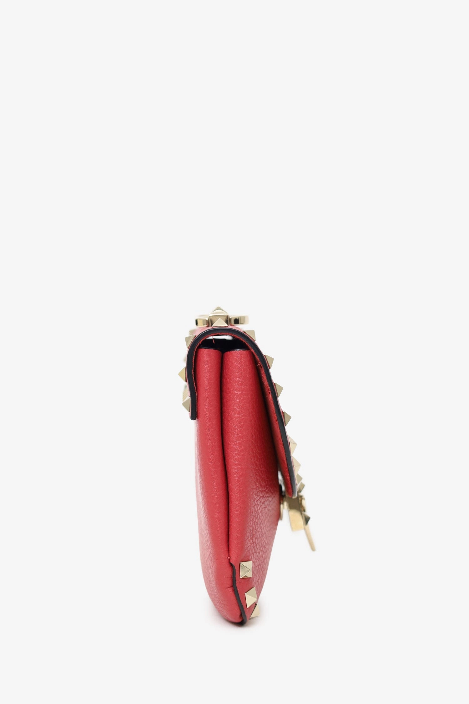 Valentino Red Leather Rockstud Crossbody