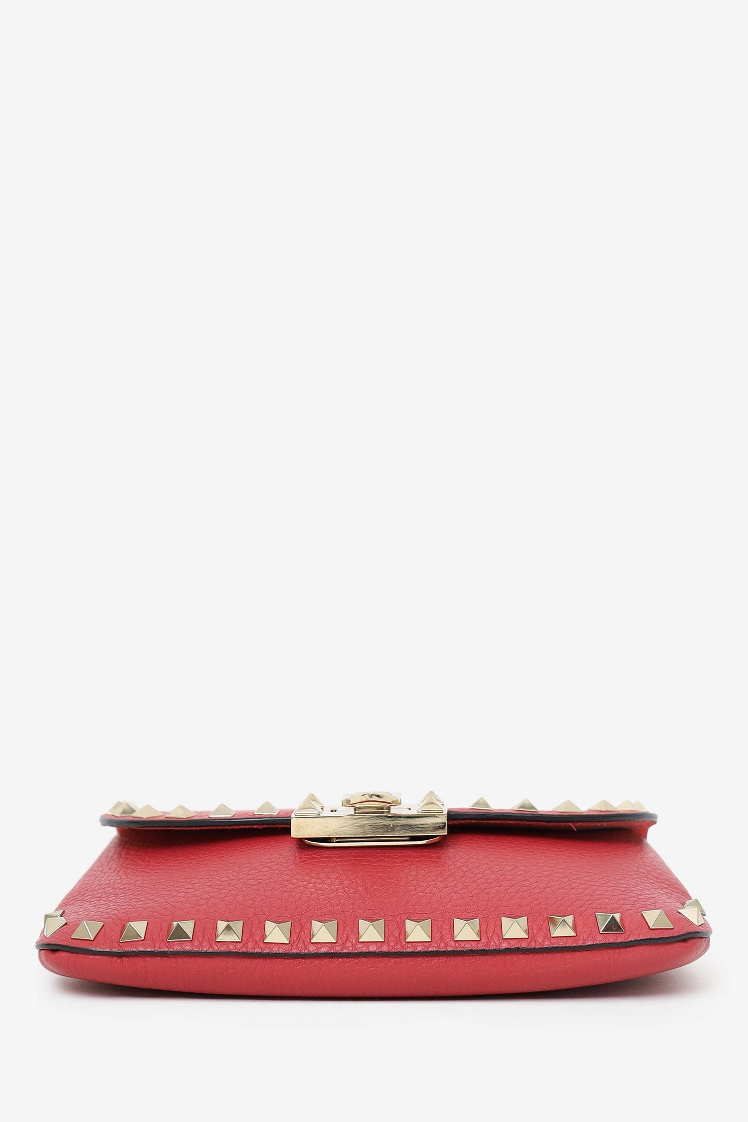 Valentino Red Leather Rockstud Crossbody