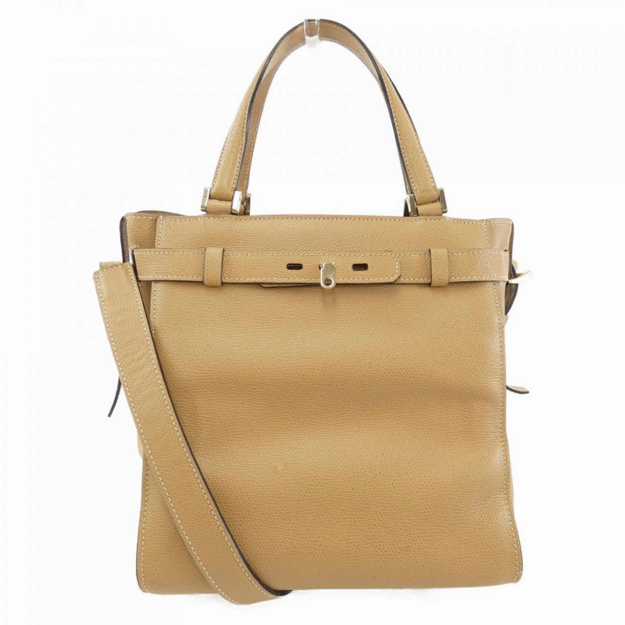 Valextra Leather Handbag (Pre-Owned)